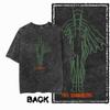 G13 Back Printing Cool Printing Men's T-shirt/pickled Streetwear Large Size Retro O-neck Men's T-shirt