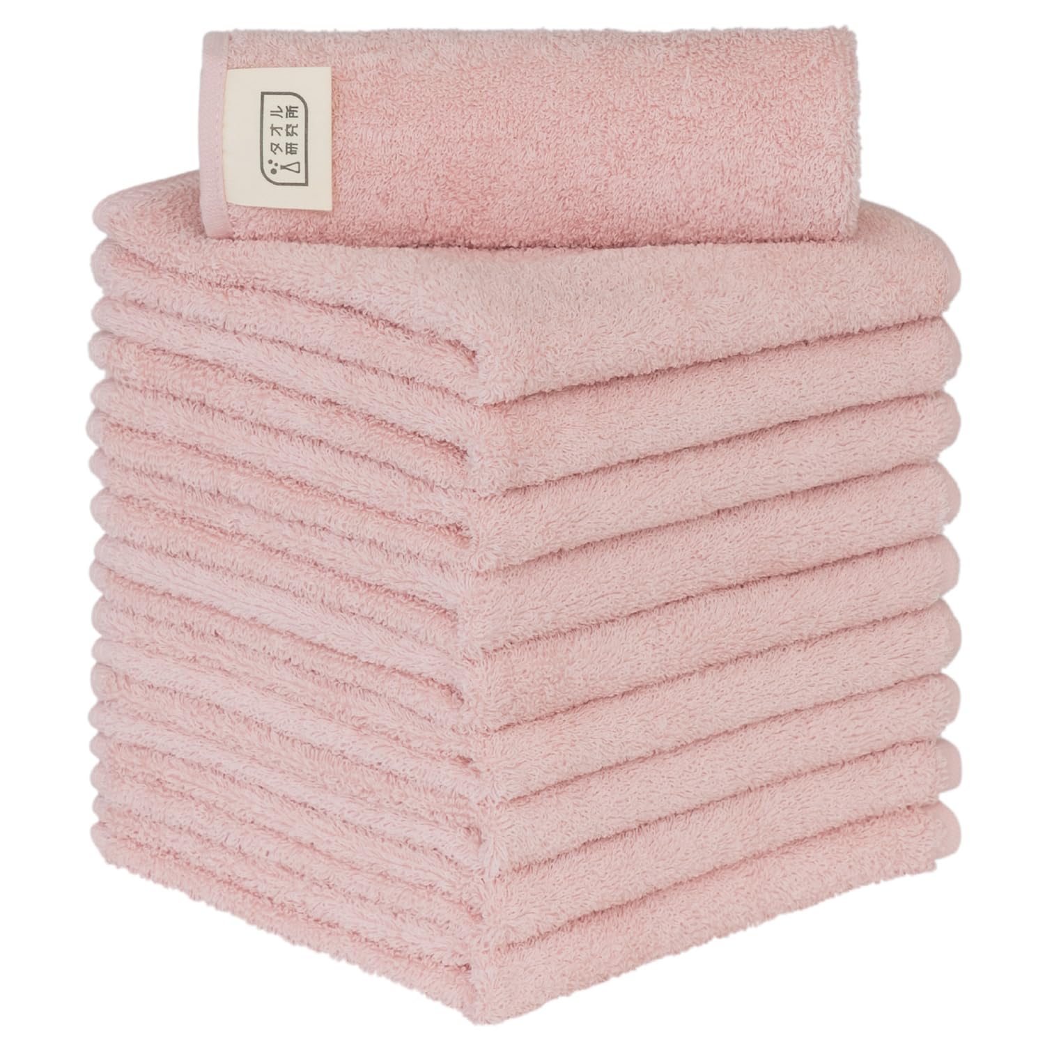 

Towel Laboratory Hand Rose Standard Medium Low Fast JapanTechnology [Everyday Simple] #001 Towels, Pink, 10-Pack, Type, Weight, Lint, Absorbency,