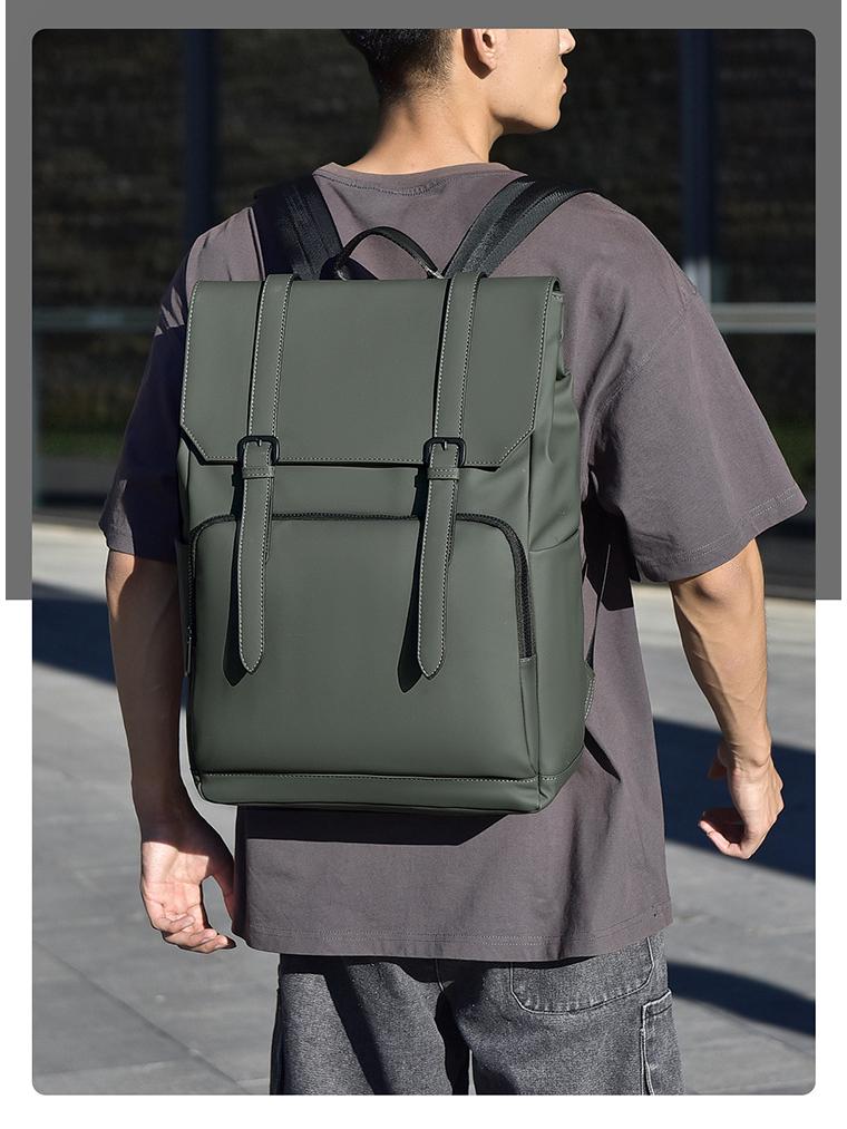 Rucsac de navetă pentru bărbați cu capacitate mare 2024 - Noua modă de toamnă în culori solide
