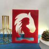 Horse Head Sculptures Casting Mold High Temperature Resistant Silicone Molds Girl Silhouette Figurine Decoration Moulds