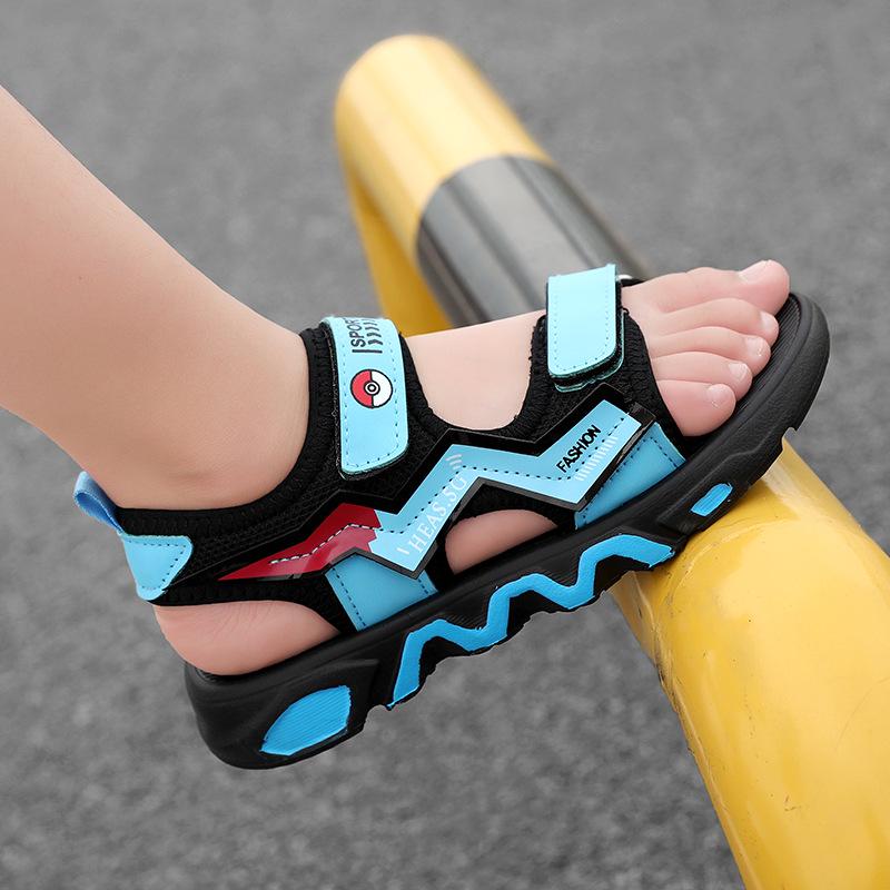 Boys' Trendy Non-Slip Summer Sports Sandals - Soft Sole for Kids
