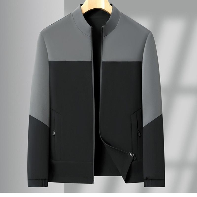 

Men s Color Blocking Hooded Jacket, Casual Outdoor Simple Outerwear for Spring and Autumn M