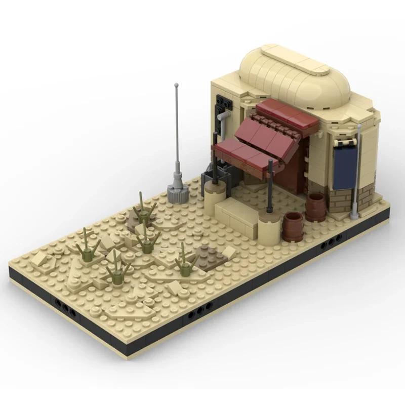 Popular Star Movie Model Moc Building Bricks Modular Space Desert House Technology Blocks Gifts Christmas Toys DIY Sets Assembly