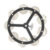 IRIN 6 Inch Drum Kit Cymbal Auxiliary Tools Hi-Hat Bells Jingles Tambourine Stainless Material Percussion Instrument Accessory