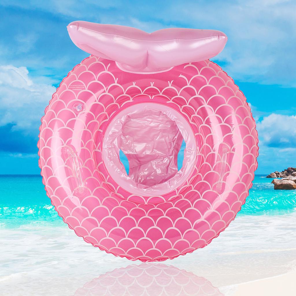 1PC Mermaid Swim Float Ring, Smart Swimming Trainer, Inflatable Pool Float, Floating Swim Ring, Beach Summer Essential