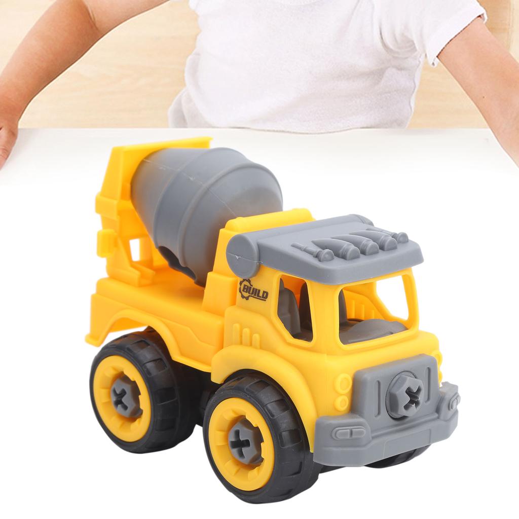DIY Engineering Truck Toy Children Kids Detachable Car Model Education Toy GiftsEngineering Mixer
