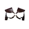 Leather Shoulder Armor Body Chest Harness Outfit Women Cover Cape Medieval
