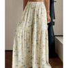 Pantalon Floral d'Été pour Femme, Taille Haute, Ample, Fin, Jambe Large, Élégant, Amincissant, Pantalon Droit Polyvalent