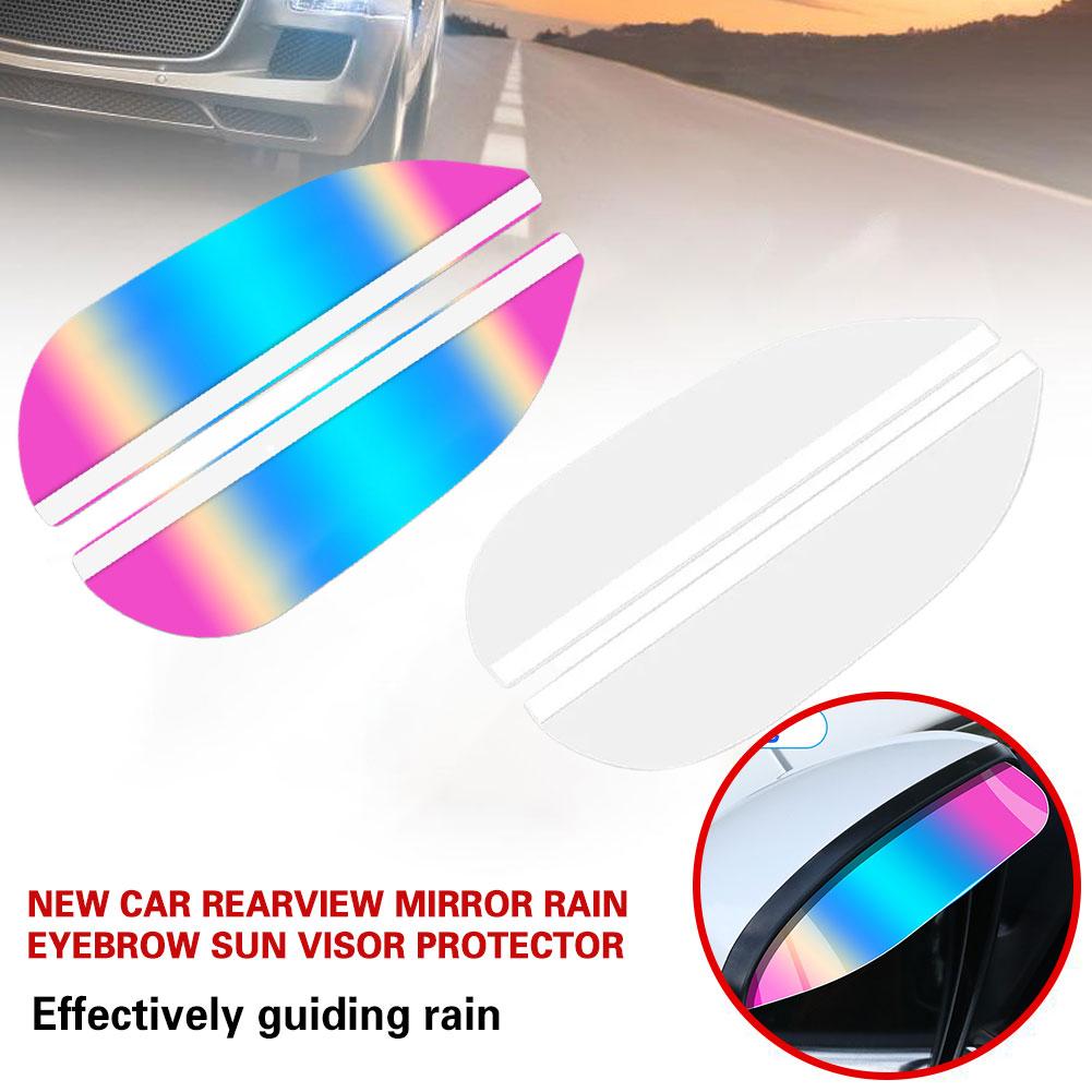 

1Pair Car Rearview Mirror Rain Eyebrow Universal Rear Mirror Visor Cover Protector Eyebrow View Mirror Guard Rain E8D3 чистый