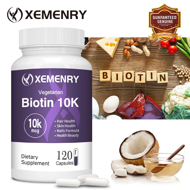 Biotin 10K Dietary Supplement: Biotin 10,000 Mcg, Designed To Support Hair, Skin, and Nail Health.