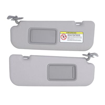 1 Pair Sun Visor 85210?2V130?TX Sturdy Grey Sun Shielding Visor Board with Makeup Mirror for