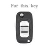 För Renault Clio Scenic Megane III Vivaro Movano Traffic Master Kangoo 3 Knappar TPU Flip Fjärrnyckel Skal Fodral