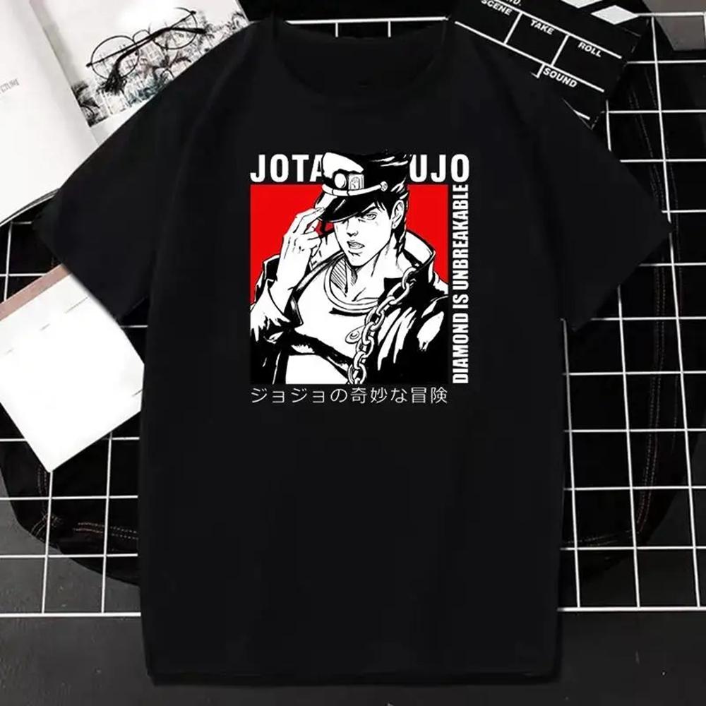 Japanese Anime JOJO Bizarre Adventure Graphic Print T Shirt Men Women Streetwear Short Sleeve Plus Size T Shirt Unisex 70271