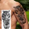 1 Sheet Realistic Lion Owl Tiger Temporary Tattoos Waterproof Long Lasting Fake Tattoo Sticker For Men Women Adults Temp Tatoos
