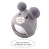 Niedliche Bären Strickmütze für Kleinkinder Jungen Mädchen Warme Beanie Mütze Entzückende Winter Kopfbedeckung Weiche Babymütze Duschgeschenk für Babys