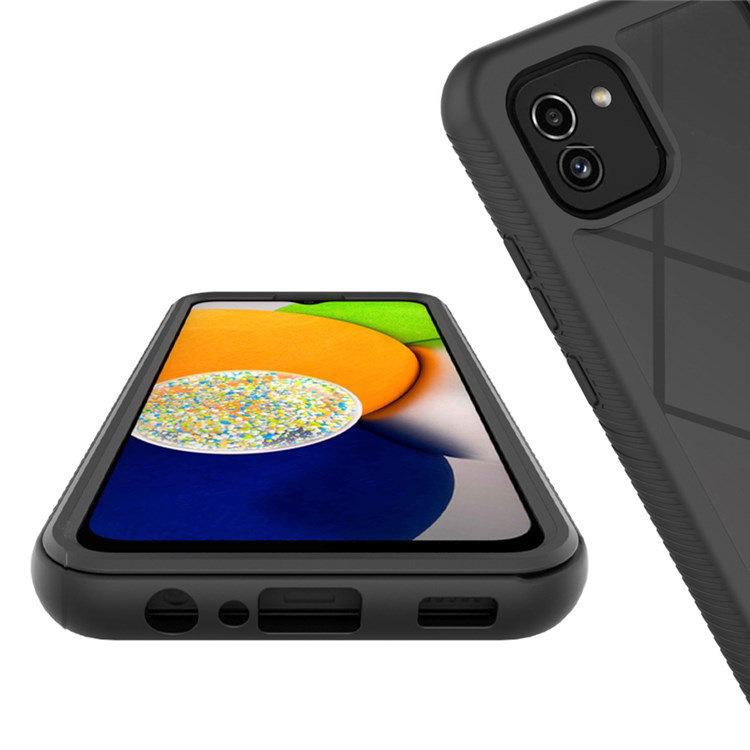 Case for Samsung Galaxy A03, Shockproof, with foil, black