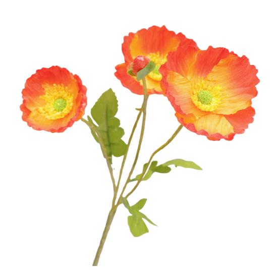 Artificial Flower for Vase Realistic Faux Silk Flower Bouquet with 3 Heads Blooms And 1 Bud for Home Wedding Party Decoration Table Centerpiece