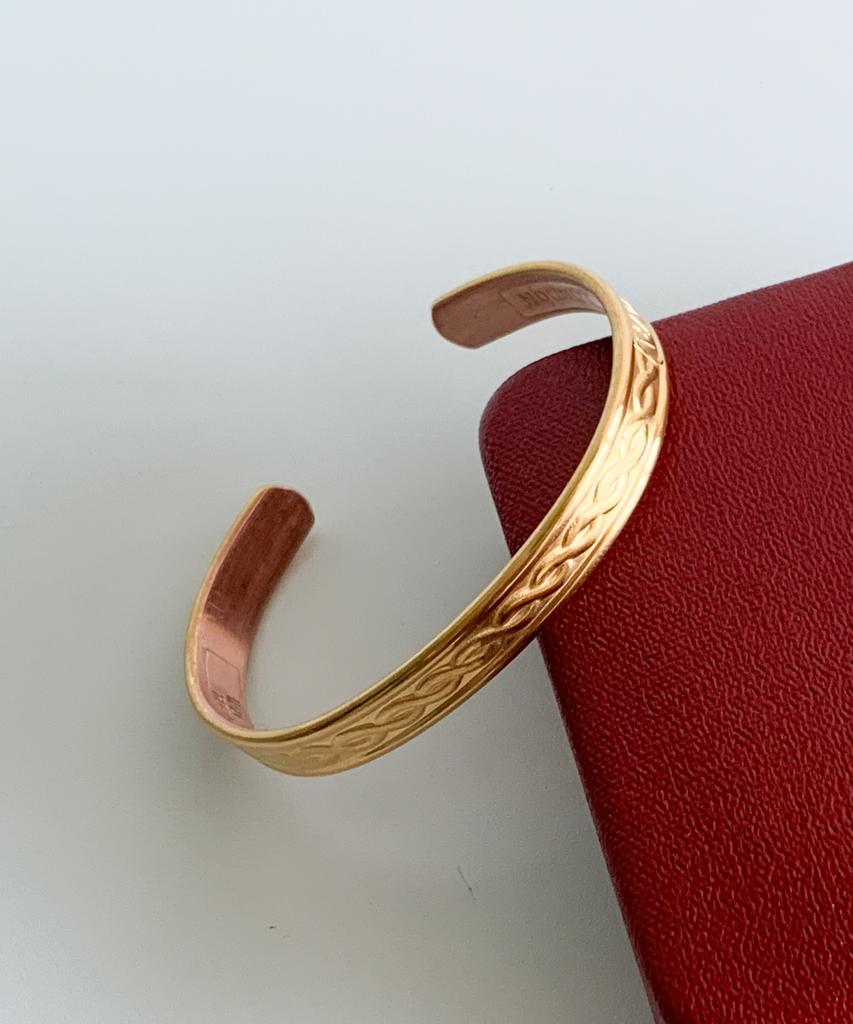 Sabona London G5 Gold-Plated Tudor Copper Bangle