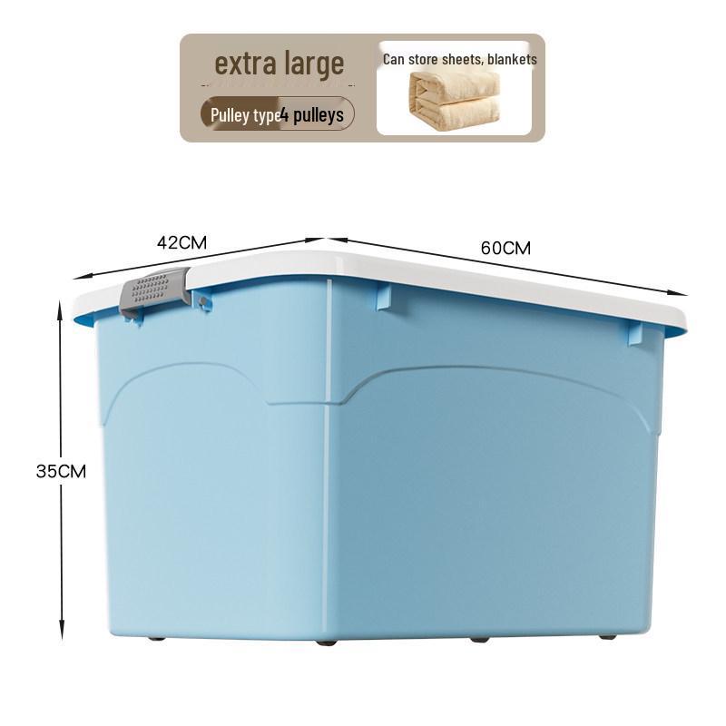 XL Kunststoff-Aufbewahrungsbox - Supergroßer Organizer für Kleidung & Quilts