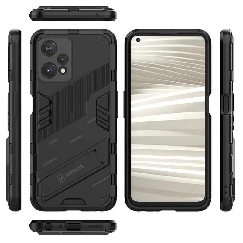 Phone Holder Case For Realme 9 Pro Plus Case Bumper Anti-knock Armor PC Full Back Cover For Realme 9i Case For Realme 9 Pro Plus