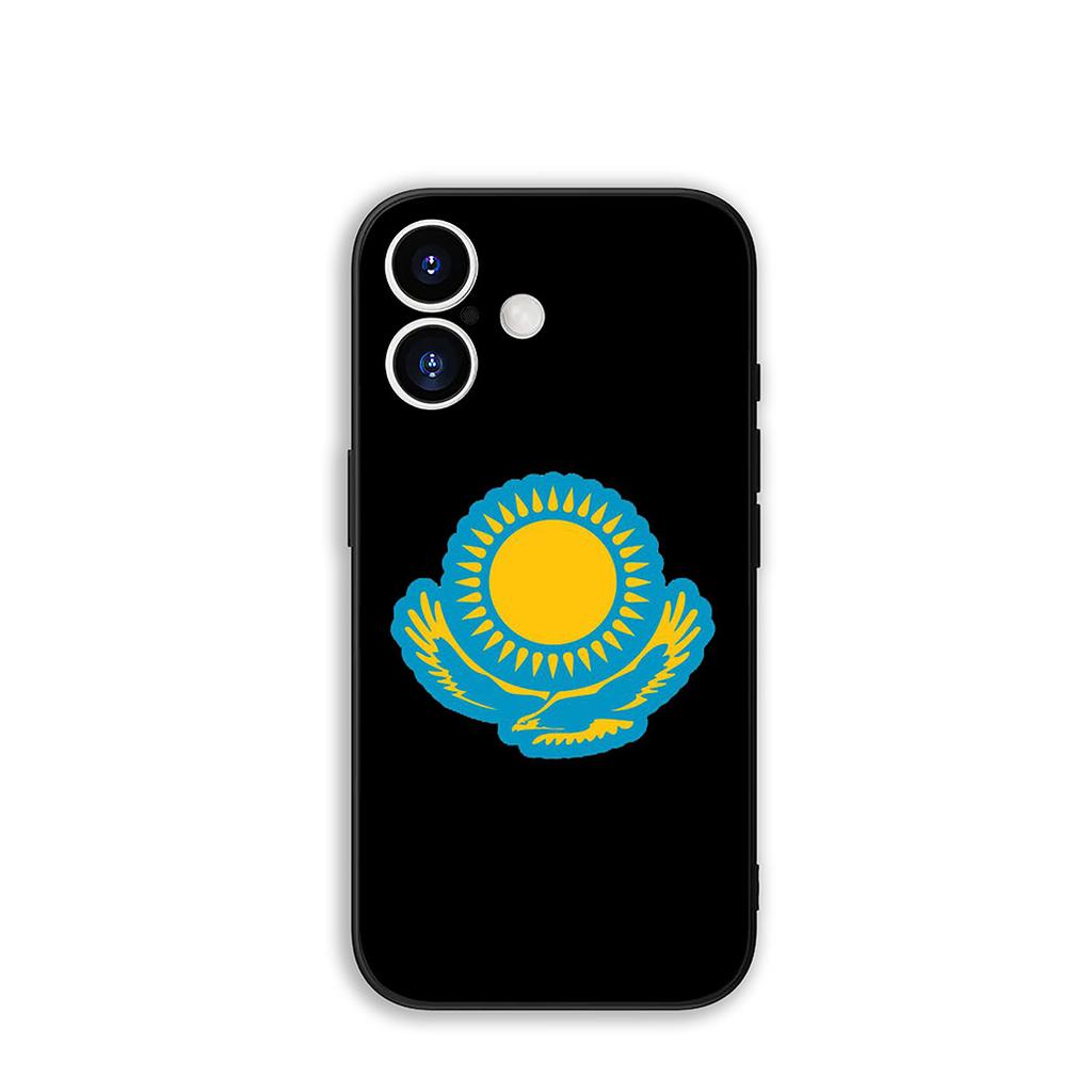 For Apple iPhone 17 16 15 11 Pro XS Max XR 6 7 8 Plus + SE 2020 5 16E Phone Cover Case Kazakhstan Flag