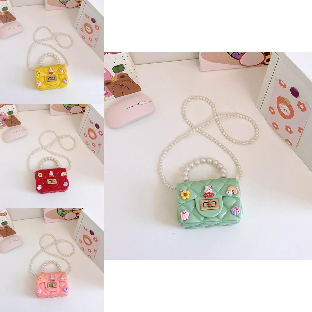 Stylish Mini Shoulder Bag For Girls With Cute Pearl Design And Versatile Colors