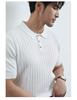 Men's Solid Color Short Sleeve Polo Shirt - Trendy, Versatile, and Youthful Style for Summer