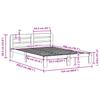 Solid Wood Bed without Mattress White 150x200 cm Pine Wood