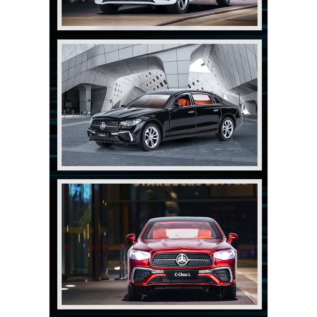1/24 BENZ C260 Classe C Lega Auto Diecasts & Veicoli Giocattolo Modello Auto Suono e Luce Tirare Indietro Auto Giocattoli Regali