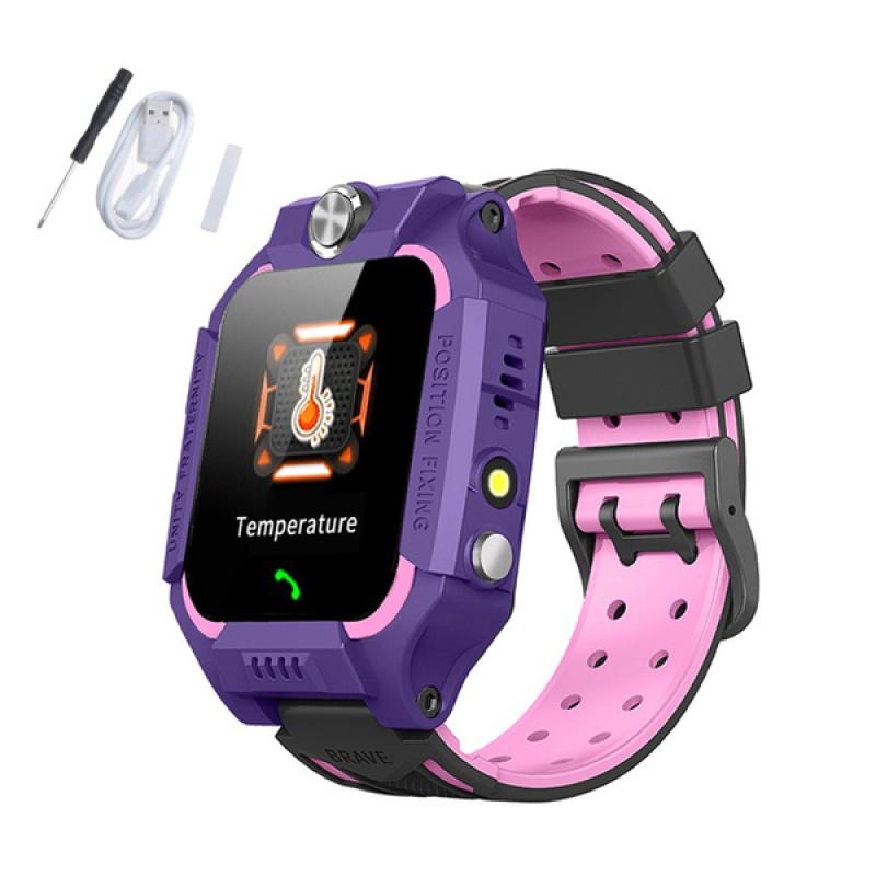 Children Smart Watch Temperature Measurement Anti-lost LBS Tracker For SOS Call Silicone Smartwatch Waterproof