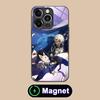 HSR Yanqing Glas MagSafe Handyhülle für iPhone 17 16 15 14 13 12 11 Air Pro Max Plus Mini Bunte Hülle