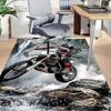 1PC Motorbike Non-Slip Floor Carpet Compatible for Office&Living Room&Bedroom&Dining room -  Soft & Pattern, Vibrant Colors-H0399