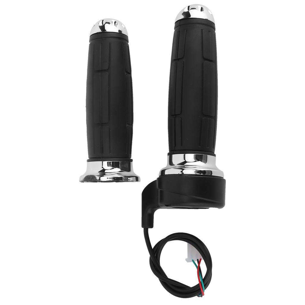 1 Pair Electroplated Throttle Grip Universal Throttle Handle Grips for Electric Bikes