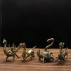 Antique Divine Ornaments Copper Green Dragon White Tiger Red Bird Xuanwu Four Directions Auspicious Beasts Ho