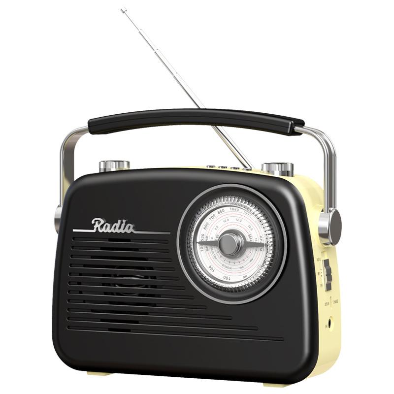 Portable FM AM SW Full Band Radio Support TF Card Vintage Radio with Bluetooth Speaker Radio Gifts for Elderly Home Bedroom