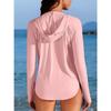 CHARMLEAKS Women Rash Guard UPF 50+ Sun Protection Clothing Button Down SPF Hoodie Beach Shirts
