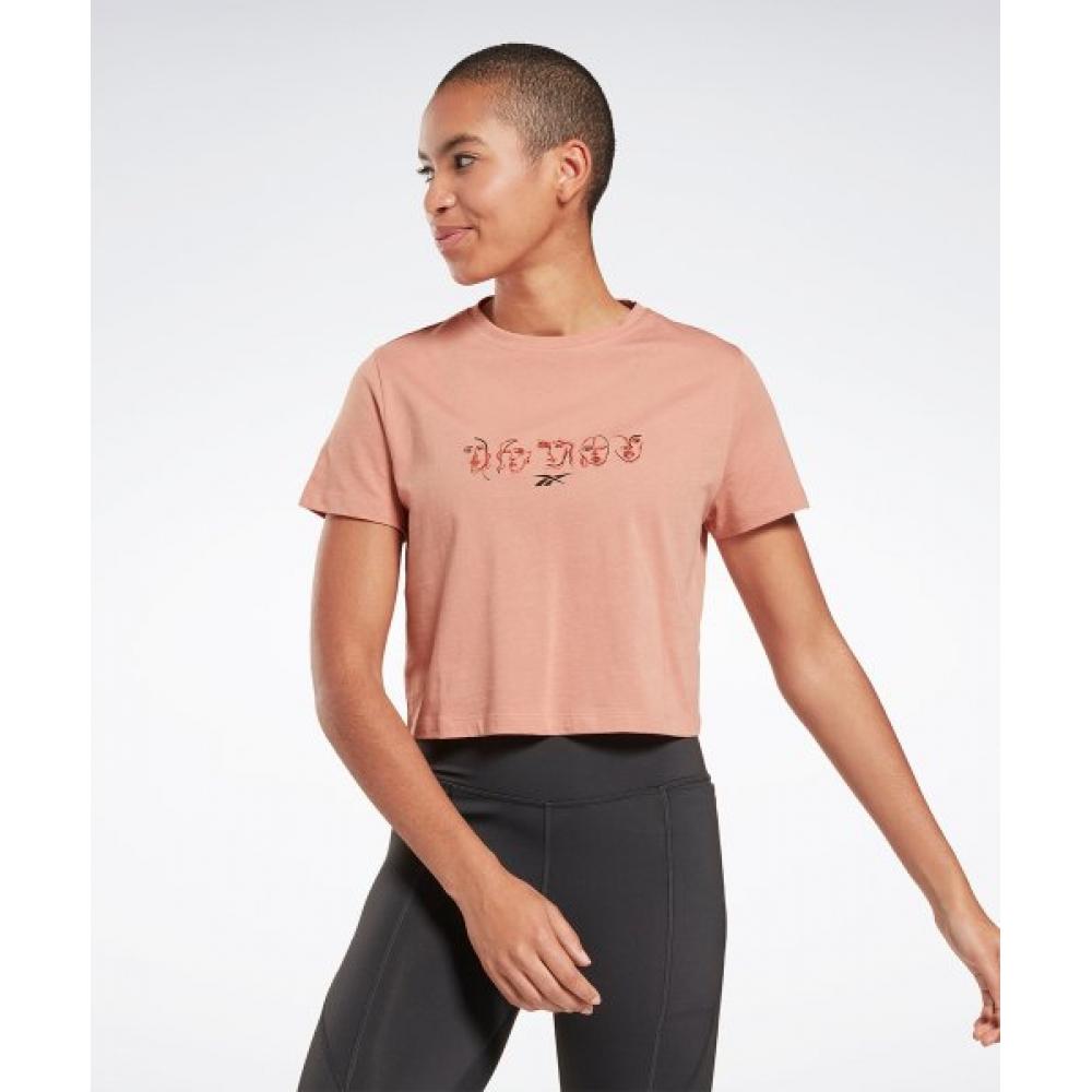 

Футболка с принтом REEBOK Radicalm Q2 Коралловый HC4922