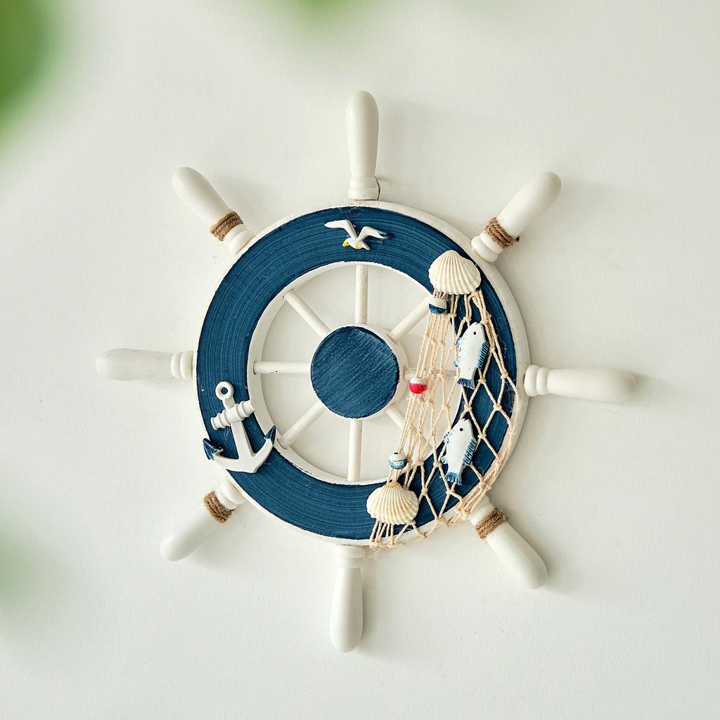 32cm Photo Wall Rudder, Mediterranean Creative Rudder Decoration Pendant Wholesale, Helmsman Steering Wheel