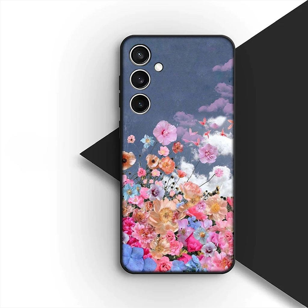 Weiche Hülle für Apple iPhone 17 Pro XS Max Air 6 7 8 Plus 5 + SE 2022 SE2 16E Hülle Handyhülle Mohnblume Blüte Mode