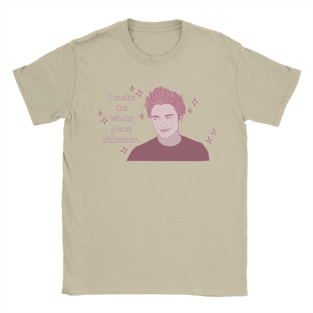 Sparkly Edward Men's T Shirts The Twilight Saga Awesome Tees Short Sleeve Crewneck T-Shirts 100% Cotton Gift Clothing