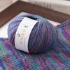 50g/ Roll Practical Gradient Color Wool Yarn Multicolor Handmade Crochet Yarn Knitting Soft Long Velvet Yarn for Blanket Scarf