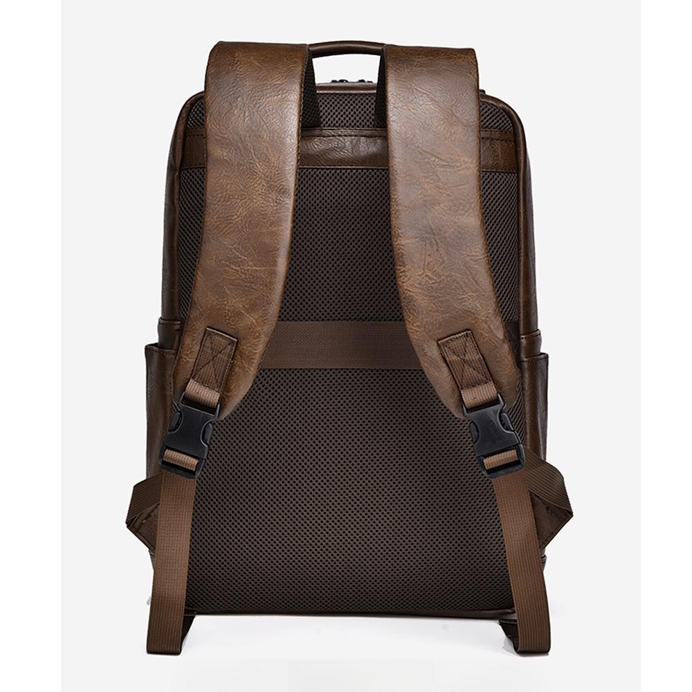 Men's Backpack Retro Business Backpack Computer Plug-in Large-capacity Backpack