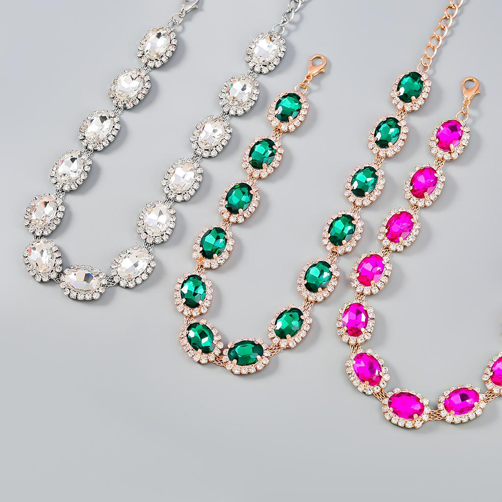 Collier ras du cou en strass pour femmes, bijoux Vintage en cristal