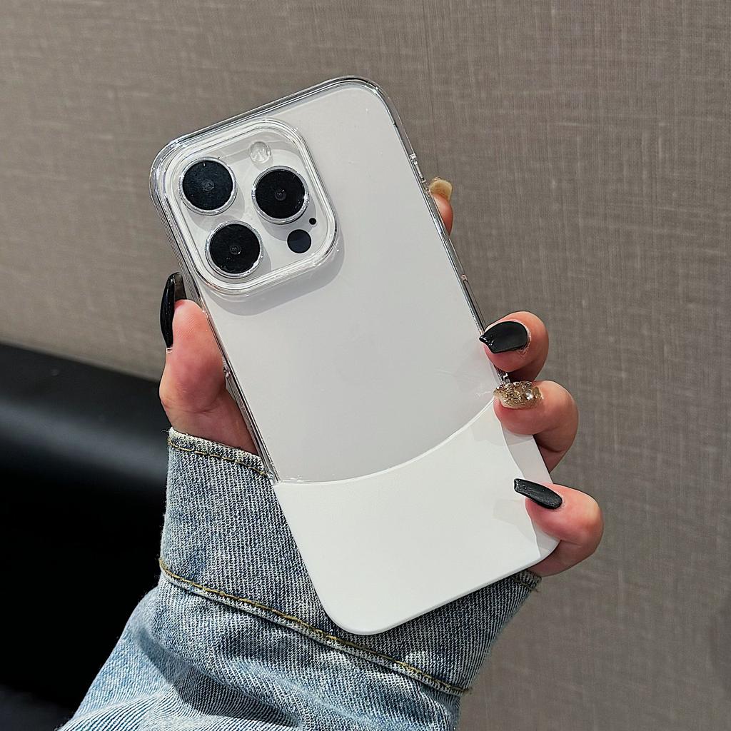 Splicing 2-in-1 is suitable for Apple 16Promax mobile phone case, ultra-thin and transparent iPhone16 all-inclusive PC case.