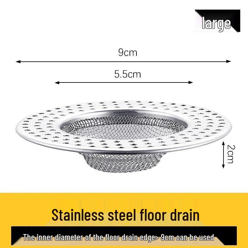 Stainless Steel Anti-Clog & Odor Floor Drain Cover for Bathroom, Kitchen & Toilet Sinks