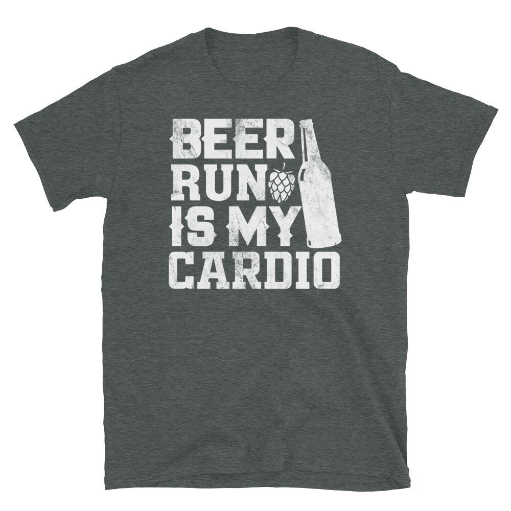 

Beer Run Is My Cardio Bartender Hops Brewing Lager Short-Sleeve Unisex T-Shirt XL