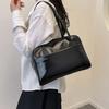 Minimalist Tote Bag Pu Large Capacity Shoulder Bag For Casual Daily Use