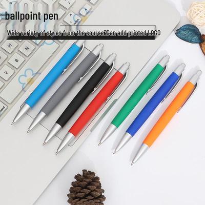Vibrant Click Ballpoint Pen - Customizable Logo, Leak-Free for Students