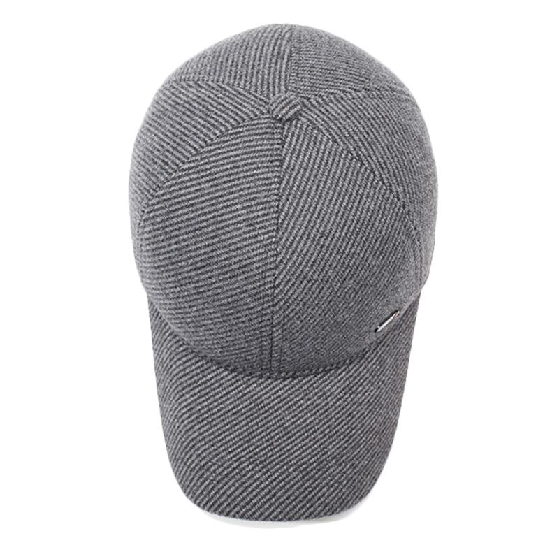 Hat Men's Winter Warm Cap Middle-Aged and Elderly Winter Outdoor Ear Protection Baseball Cap Dad Cap