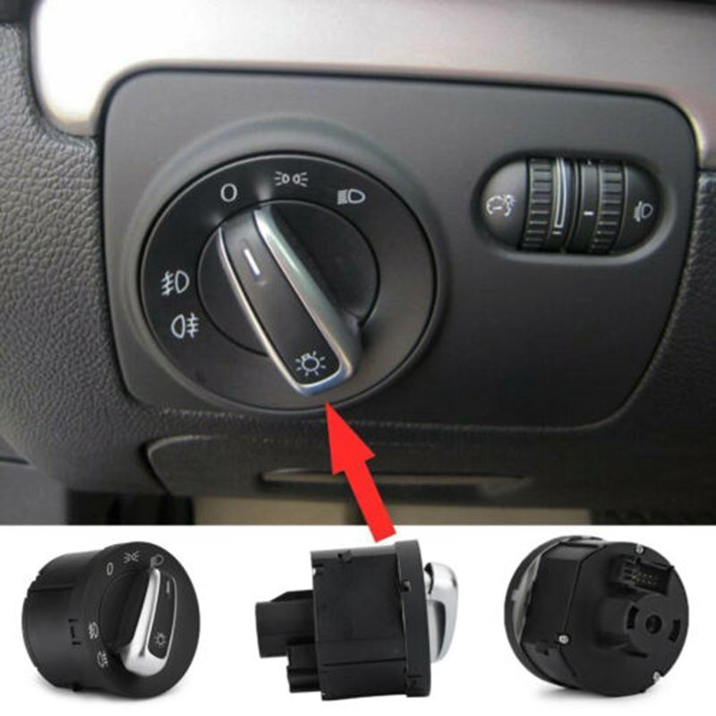 Car Headlight Control Switch Knob Car Accessorie For VW Golf 5 6 GTI Mk5 Mk6 Jetta 5 6 Passat B6 Touran Tiguan 5ND941431A